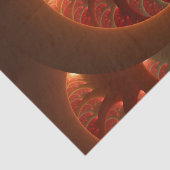 発光抽象芸術モダンオレンジ赤フラクタル 薄葉紙 (詳細)