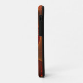 発光抽象芸術モダンオレンジ赤フラクタル Case-Mate iPhoneケース (裏面/左)