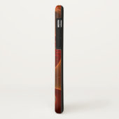 発光抽象芸術モダンオレンジ赤フラクタル Case-Mate iPhoneケース (裏面/左)