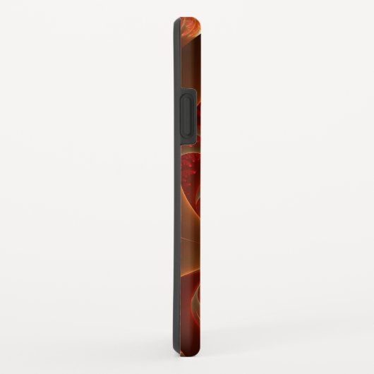 発光抽象芸術モダンフラクタルアートモノグラム Case-Mate iPhoneケース (裏面/右)