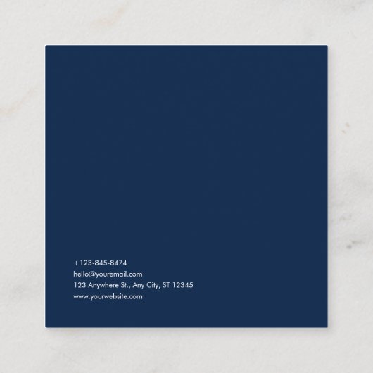 発光植物性リース スクエア名刺 (裏面)