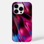 発光液体金属モノクロピンク(名前あり) Case-Mate iPhoneケース (裏面)