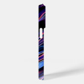 発光液体金属モノクロ(名前あり) Case-Mate iPhoneケース (裏面 / 右)