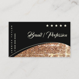 発光破壊金ゴールドグリッターエレガント輝き 名刺