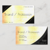 発光破壊金ゴールド効果抜群の貴族 名刺 (正面/裏面)