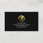 発光稲妻ウェーブホーム修理電気技師 名刺 (裏面)