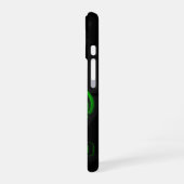 発光緑色バイオハザードマーク iPhone 16ケース (左側面)