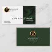 発光緑色油スリック波柱化学器 名刺 (正面/裏面)