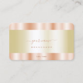 発光金ゴールドを持つ豪華なバラ金ゴールド 縁ど 名刺 (正面)