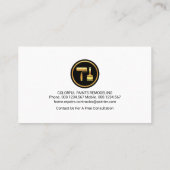 発光金ゴールド絵画波 名刺 (裏面)