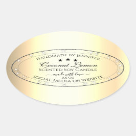 発光銀グリッター金ゴールド効果製品ラベル 楕円形シール