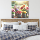 発光開花 キャンバスプリント (インサイチュ (寝室))