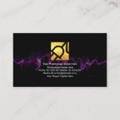 発光電気稲妻打撃電気技師 名刺 (裏面)