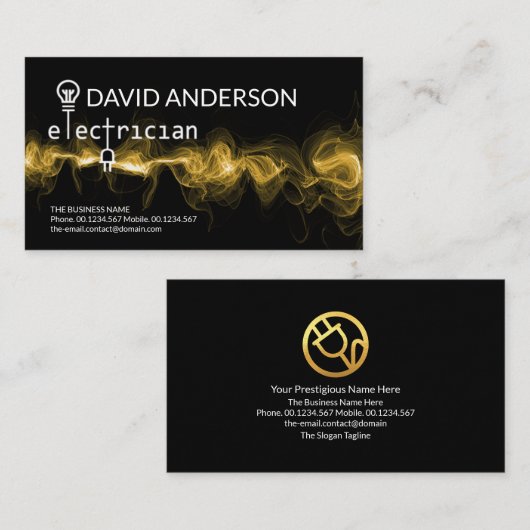 発光電荷電気信号 名刺 (正面/裏面)