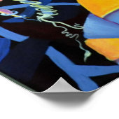 発光 – エキゾチックな蘭の熱帯パターン ポスター (角)