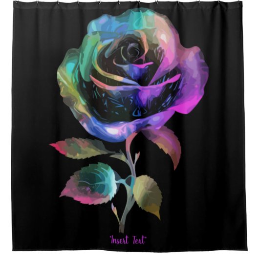 発光 シャワーカーテン (正面)