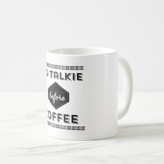 発声映画のマグの前のコーヒー無し コーヒーマグカップ (正面右)
