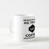 発声映画のマグの前のコーヒー無し コーヒーマグカップ (正面左)