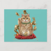 発子招き猫 ポストカード (正面)