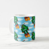 "発射された"ロボットマグ コーヒーマグカップ (正面左)