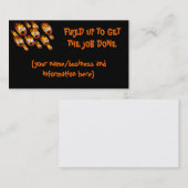 発射されるまで仕事を終らせて下さい 名刺 (正面/裏面)