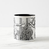 発射のやりのためのローマの兵器 ツートーンマグカップ (中央)