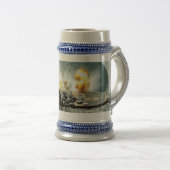 発射の完全な一斉のジョッキおよびマグ ビールジョッキ (正面右)