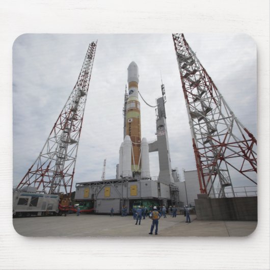 発射台のH-IIBロケット マウスパッド (正面)