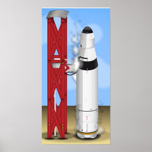 発射台上のロケットランチャー ポスター (正面)