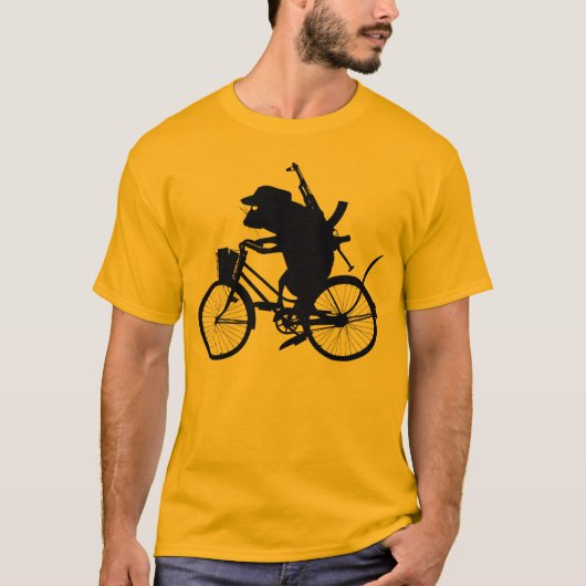 発展のマウスの自転車 Tシャツ (正面)