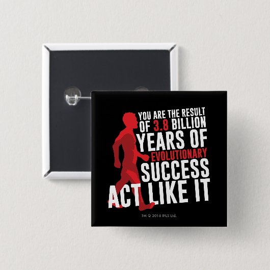 発展の成功 缶バッジ (正面&裏面)