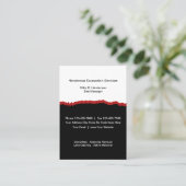 発掘サービスモダン立型名刺 名刺 (スタンド正面)