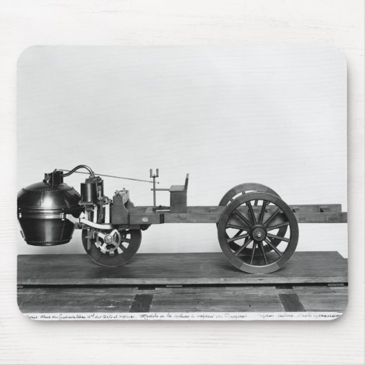 発明される蒸気動力車 マウスパッド (正面)