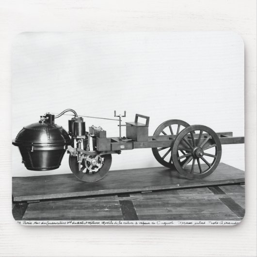 発明される蒸気動力車 マウスパッド (正面)