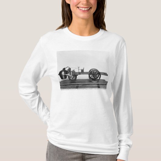 発明される蒸気動力車 Tシャツ (正面)