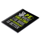 発汗が良い体育おもしろいのPE ノートブック (左側)