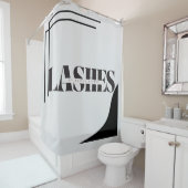 発汗式タイポグラフィシャワーカーテン シャワーカーテン (インサイチュ)