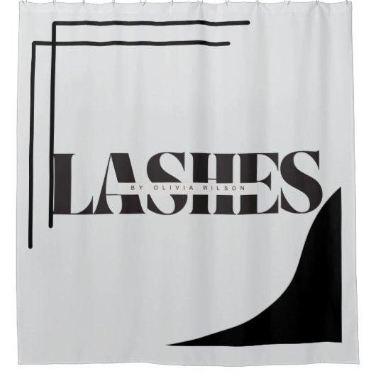 発汗式タイポグラフィシャワーカーテン シャワーカーテン (正面)