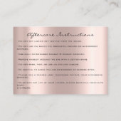 発汗拡張アフターケア命令スパークバラ 予約カード (裏面)