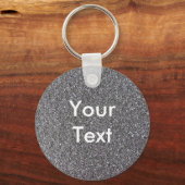 発泡ゴムグレー キーホルダー (正面)