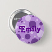 発泡性のブドウ 缶バッジ (正面&裏面)