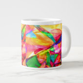 発泡性抽象芸術 ジャンボコーヒーマグカップ (正面右)