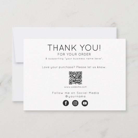 発注業務に感謝 サンキューカード (裏面)