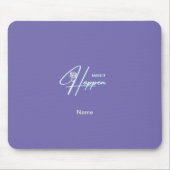 発生させるやる気を起こさせる引用文デザイン マウスパッド (正面)