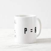 発生しない、P = 0 コーヒーマグカップ (正面右)