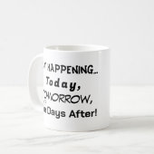 発生しない、P = 0 コーヒーマグカップ (正面左)