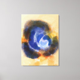 「発生するバラ」 |水彩花絵画の青 キャンバスプリント