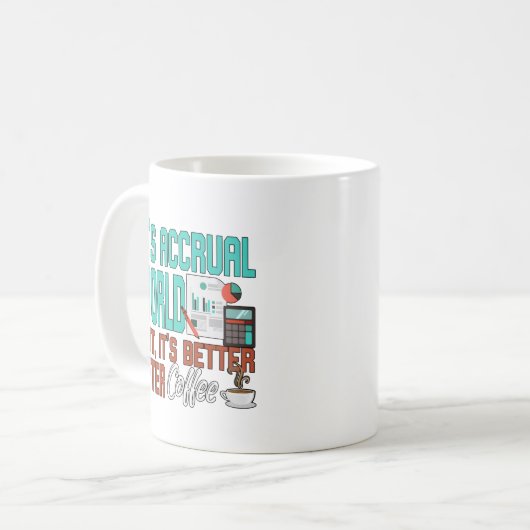 発生世界会計士 コーヒーマグカップ (正面左)