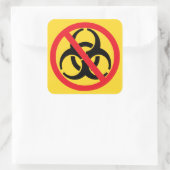 発生根絶記号 スクエアシール (バッグ)