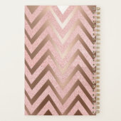 発疹バラ金ゴールドグリッターフローラアポイントメント プランナー手帳 (裏面)